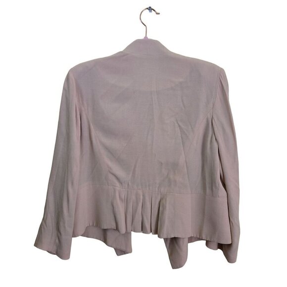 Cabi Blush Open Front Peplum Back Lightweight Blazer Size M - Picture 3 of 7